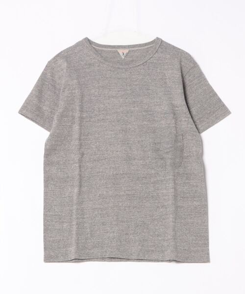 FilMelange（フィルメランジェ）の「＜FilMelange/フィルメランジェ＞DIZZY / ディジー OGラフィー天竺ポケT（Tシャツ/カットソー・メンズ・グレー/ホワイト/グリーン・4/3/5）」の3枚目の写真