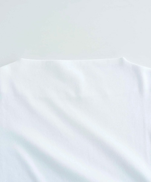 コットンフライス ボートネックプルオーバー（Tシャツ