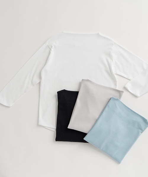 tシャツ コットンフライス ボートネックプルオーバー レディース D tシャツ コットンフライス ボートネックプルオーバー