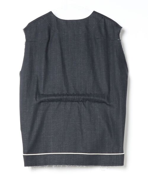 ohta（オータ）の「【ohta】 black denim vest（ベスト・メンズ・ブラック・1）」の2枚目の写真