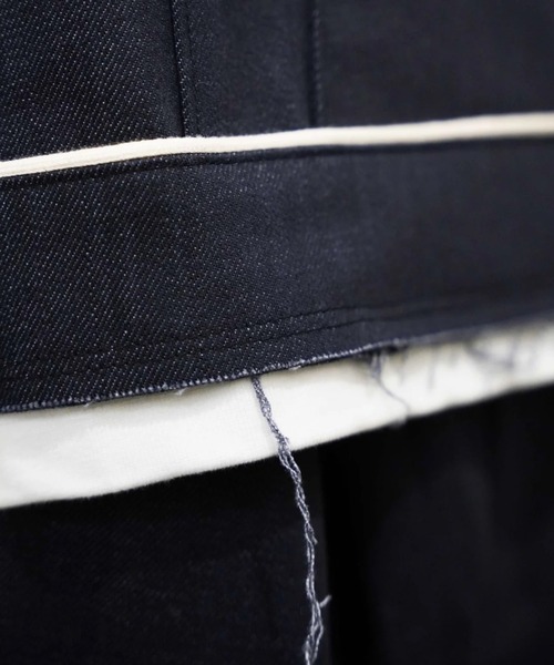 ohta（オータ）の「【ohta】 black denim vest（ベスト・メンズ・ブラック・1）」の10枚目の写真
