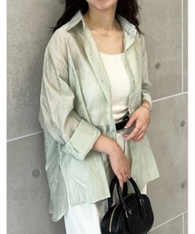 Re:EDIT | [神山まりあさん着用][2024SS COLLECTION]シアーワッシャーシャツ(シャツ/ブラウス)