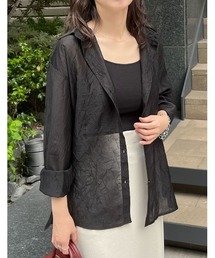 [神山まりあさん着用][2024SS COLLECTION]シアーワッシャーシャツ