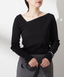 journal standard L'essage | 《追加》ヴィンテージリブ アシメプルオーバー(Tシャツ/カットソー)