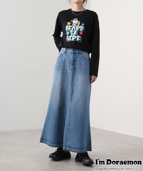 sanrio（サンリオ）の「アイムドラえもん / 長袖Tシャツ（Tシャツ/カットソー・メンズ・グレイッシュベージュ/ネイビー/ホワイト/ブラック・M/LL/L）」の17枚目の写真