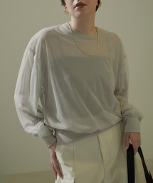 SALON adam et rope' | チュールシアープルオーバー(Tシャツ/カットソー)