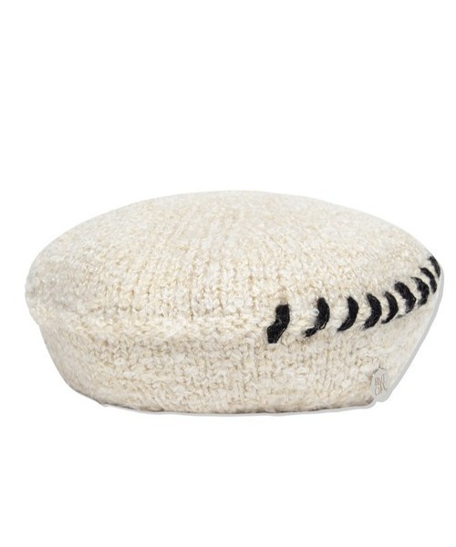 ROMANTIC CROWN(ロマンティッククラウン)の「A'GEM/9 × .kom『ROMANTIC CROWN/ロマンティッククラウン』BOUCLE STITCH BERET/ブークレーステッチベレー(ハンチング/ベレー帽・レディース・ブラック/アイボリー・FREE)」の7枚目の写真