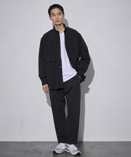 Firsthand（ファーストハンド）の「Firsthand/ファーストハンド REポリエステル ユーティリティ ロングスリーブシャツ（シャツ/ブラウス・メンズ・ブラック/チャコールグレー・MEDIUM/LARGE）」の15枚目の写真