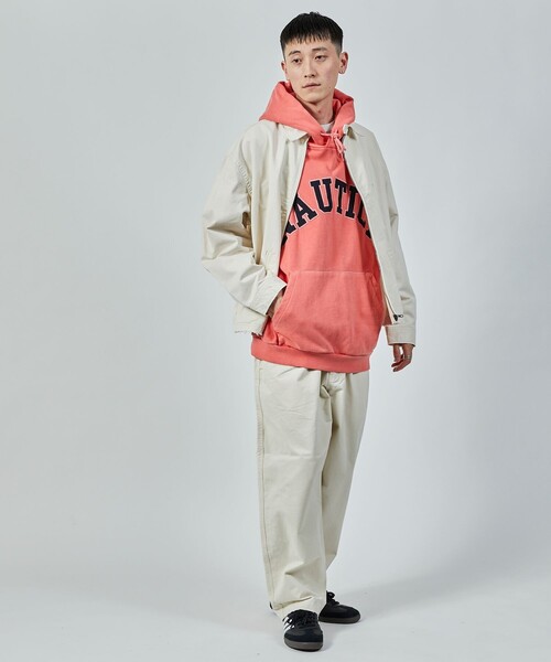 NAUTICA（ノーティカ）の「NAUTICA/ノーティカ Crushed Chino cloth Blouson /クラッシュド チノクロス ジップブルゾン（ブルゾン・メンズ・ネイビー/オフホワイト/チャコールグレー・MEDIUM/X-LARGE/LARGE）」の16枚目の写真