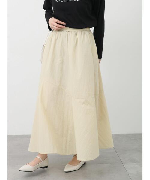 Te chichi TERRASSE（テチチテラス）の「ナイロンギャザースカート（スカート・レディース・ブラック/ベージュ/ブルー・F）」の3枚目の写真