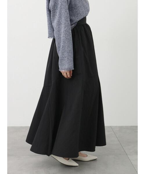 Te chichi TERRASSE（テチチテラス）の「ナイロンギャザースカート（スカート・レディース・ブラック/ベージュ/ブルー・F）」の2枚目の写真