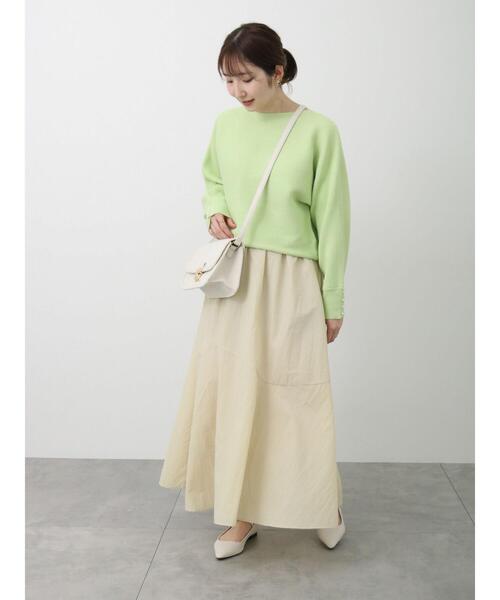 Te chichi TERRASSE（テチチテラス）の「ナイロンギャザースカート（スカート・レディース・ブラック/ベージュ/ブルー・F）」の6枚目の写真