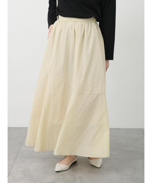 Te chichi TERRASSE（テチチテラス）の「ナイロンギャザースカート（スカート・レディース・ブラック/ベージュ/ブルー・F）」の10枚目の写真