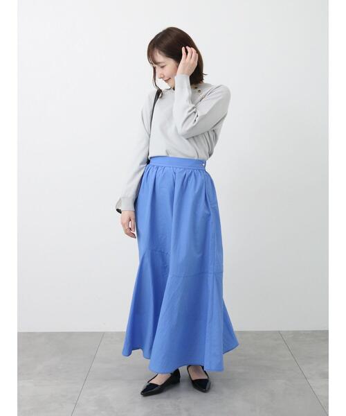 Te chichi TERRASSE（テチチテラス）の「ナイロンギャザースカート（スカート・レディース・ブラック/ベージュ/ブルー・F）」の14枚目の写真