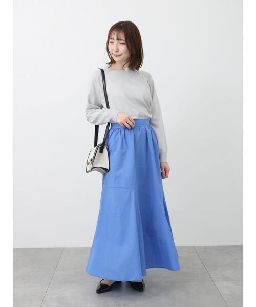 Te chichi TERRASSE（テチチテラス）の「ナイロンギャザースカート（スカート・レディース・ブラック/ベージュ/ブルー・F）」の15枚目の写真