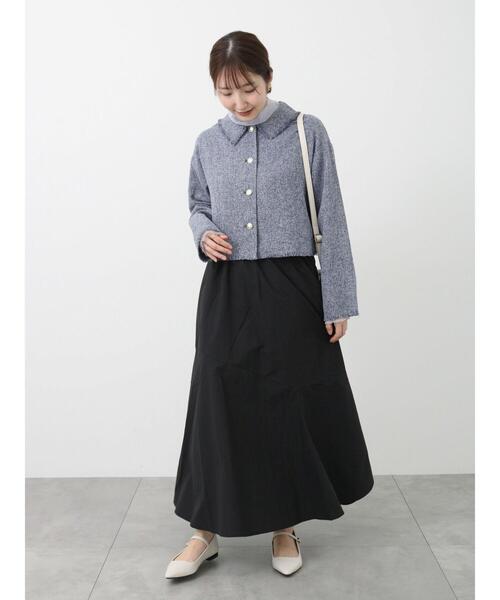 Te chichi TERRASSE（テチチテラス）の「ナイロンギャザースカート（スカート・レディース・ブラック/ベージュ/ブルー・F）」の20枚目の写真