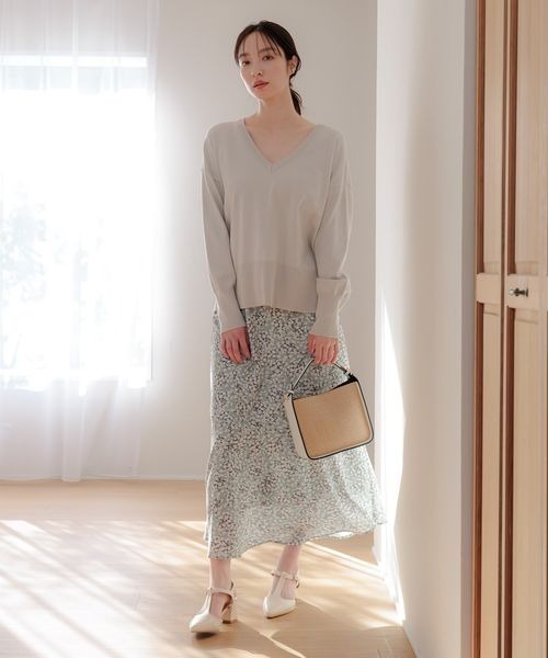 Andemiu(アンデミュウ)の「ザツザイハイショクBAG995247(かごバッグ・レディース・ブラウン/グリーン/ブラック/オフホワイト・FREE)」の5枚目の写真