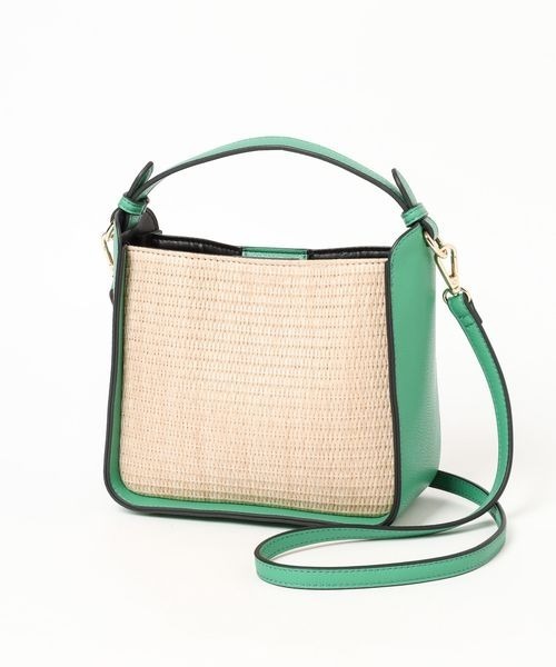 Andemiu(アンデミュウ)の「ザツザイハイショクBAG995247(かごバッグ・レディース・ブラウン/グリーン/ブラック/オフホワイト・FREE)」の9枚目の写真