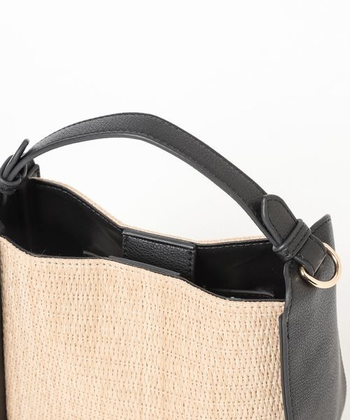 Andemiu(アンデミュウ)の「ザツザイハイショクBAG995247(かごバッグ・レディース・ブラウン/グリーン/ブラック/オフホワイト・FREE)」の18枚目の写真