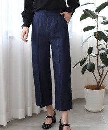 REAL CUBE | ロールアップイージーデニムパンツ(デニムパンツ)