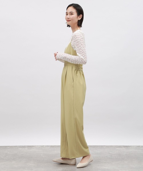 LAKOLE（ラコレ）の「ブラカットキャミサロペット / 111271（サロペット/オーバーオール・レディース・ブラック/イエロー×グリーン/グレー・SMALL/MEDIUM）」の8枚目の写真