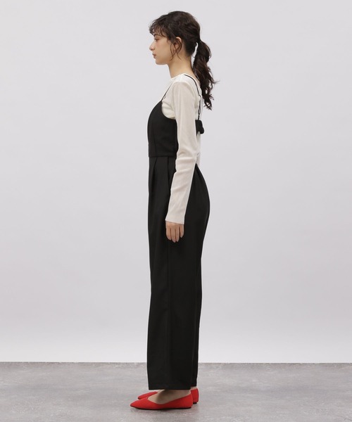 LAKOLE（ラコレ）の「ブラカットキャミサロペット / 111271（サロペット/オーバーオール・レディース・ブラック/イエロー×グリーン/グレー・SMALL/MEDIUM）」の11枚目の写真