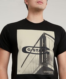G-STAR | HQ OLD SCHOOL LOGO LASH T-SHIRT/ロゴフォトT(Tシャツ/カットソー)