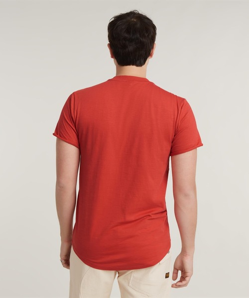 G-STAR(ジースター)の「HQ OLD SCHOOL LOGO LASH T-SHIRT/クラシックロゴプリントフォトTシャツ(Tシャツ/カットソー・メンズ・ピンク系その他/ホワイト/ダークブラック・SMALL/X-SMALL/X-LARGE/LARGE/MEDIUM)」の10枚目の写真