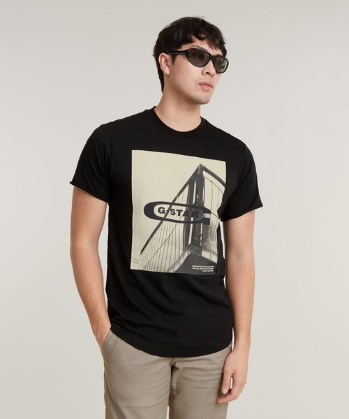 G-STAR RAW（ジースターロゥ）の「HQ OLD SCHOOL LOGO LASH T