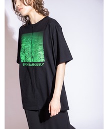 OSMOSIS | ピンタックプリントTシャツ(Tシャツ/カットソー)