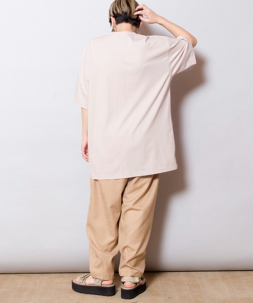 OSMOSIS（オズモーシス）の「ピンタックプリントTシャツ（Tシャツ/カットソー・レディース・ホワイト/ブラック/ライトベージュ・ONE SIZE）」の15枚目の写真