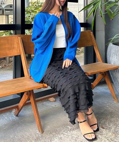 INGNI（イング）の「カットフリルスカート（スカート・レディース・アイボリー/ブラック・FREE）」の15枚目の写真