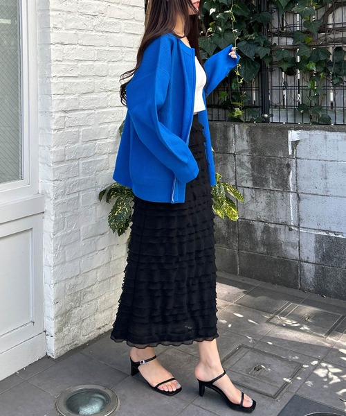 INGNI（イング）の「カットフリルスカート（スカート・レディース・アイボリー/ブラック・FREE）」の13枚目の写真