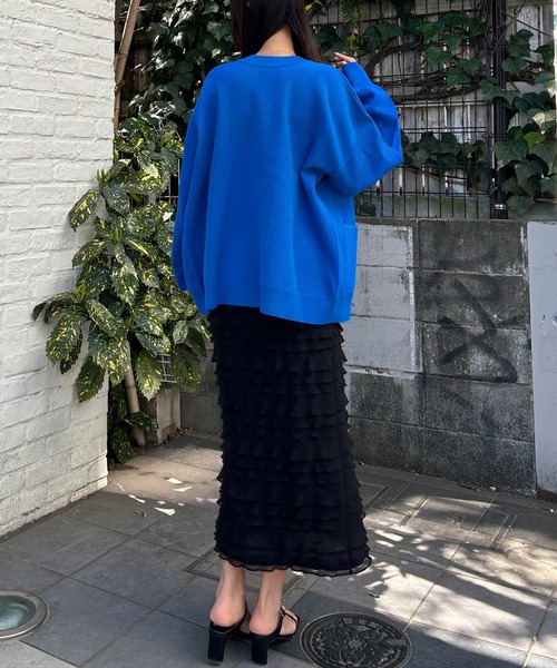 INGNI（イング）の「カットフリルスカート（スカート・レディース・アイボリー/ブラック・FREE）」の12枚目の写真