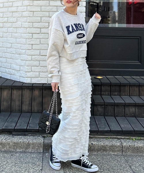 INGNI（イング）の「カットフリルスカート（スカート・レディース・アイボリー/ブラック・FREE）」の19枚目の写真