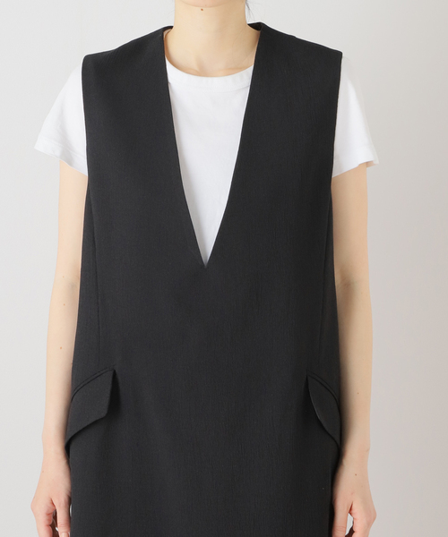 FRAMeWORK(フレームワーク)の「VN I-LINE ワンピース(ワンピース・レディース・チャコールグレー/ブラック・36/38)」の3枚目の写真