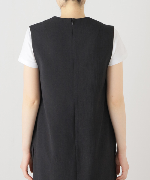 FRAMeWORK(フレームワーク)の「VN I-LINE ワンピース(ワンピース・レディース・チャコールグレー/ブラック・36/38)」の4枚目の写真