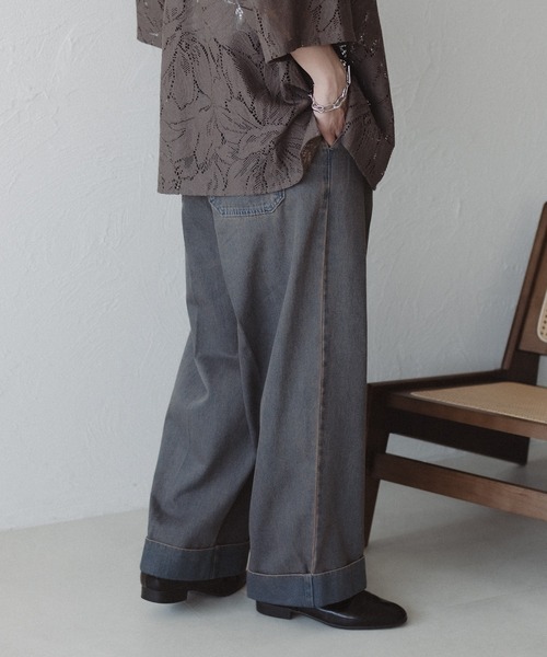 【美品】SUNSEA SNM4 WIDE STRAIGHT PANTS SUNSEA SNM4 wide straight pants