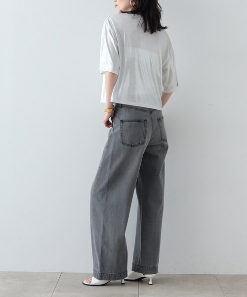 GALLEST（ギャレスト）の「◆シャイニークロップドTシャツ（Tシャツ/カットソー・レディース・ブロンズ/シルバー系その他/シルバー・38）」の14枚目の写真