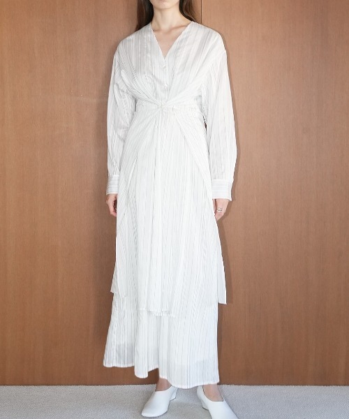 CLANE（クラネ）の「CLANE 2WAY STRIPE ONEPIECE 16112-5002