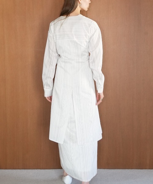 CLANE（クラネ）の「CLANE 2WAY STRIPE ONEPIECE 16112-5002