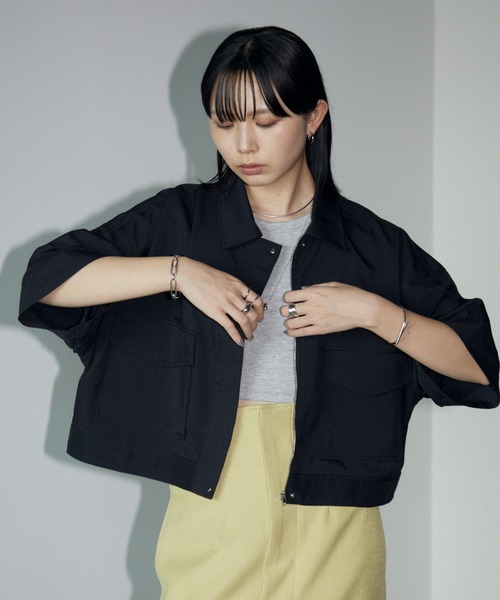 Aunt Marie's（アントマリーズ）の「ルーズクロップドハーフスリーブ