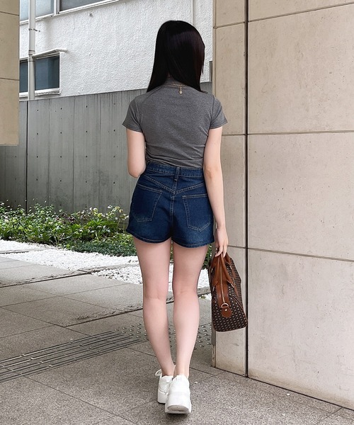MIIA（ミーア）の「サイドギャザープチハイカットソー（Tシャツ/カットソー・レディース・ライトグレー/ブラック/オフホワイト・FREE）」の10枚目の写真