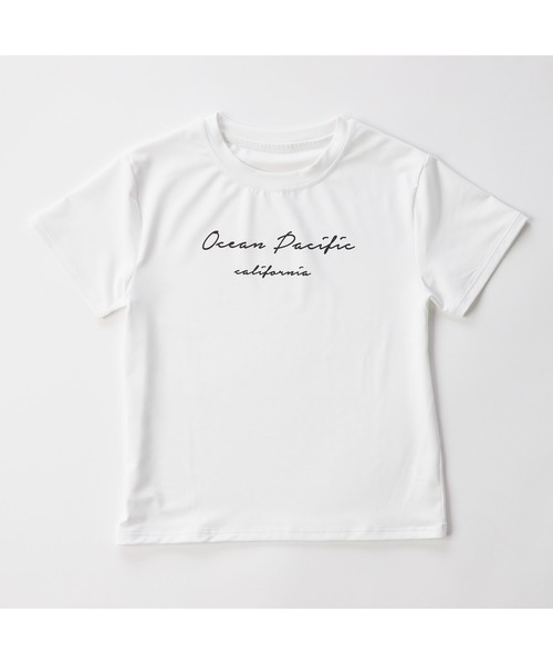 Ocean Pacific（オーシャンパシフィック）の「Ocean Pacific/オーシャンパシフィック 子供用 花柄 ボタニカル 半袖 Tシャツ ラッシュガード タンキニ風 水着 3点セット セットアイテム（水着・キッズ・ホワイト/ミント・140cm/150cm/160cm/130cm）」の16枚目の写真