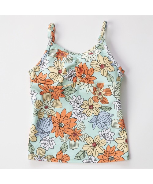 Ocean Pacific（オーシャンパシフィック）の「Ocean Pacific/オーシャンパシフィック 子供用 花柄 ボタニカル 半袖 Tシャツ ラッシュガード タンキニ風 水着 3点セット セットアイテム（水着・キッズ・ホワイト/ミント・140cm/150cm/160cm/130cm）」の20枚目の写真