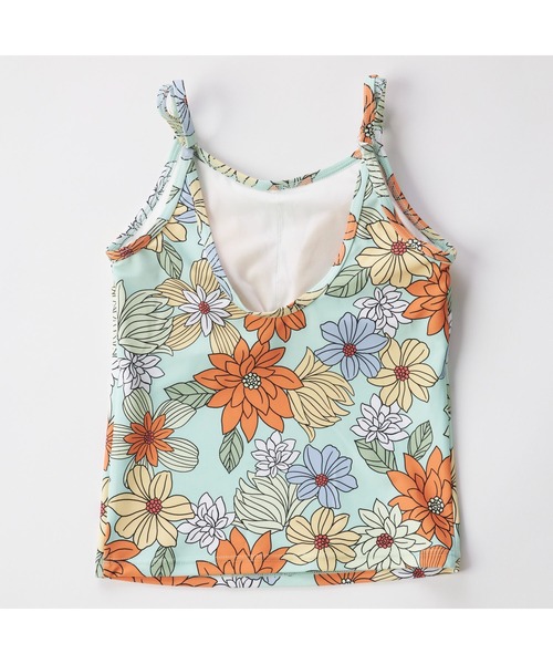 Ocean Pacific（オーシャンパシフィック）の「Ocean Pacific/オーシャンパシフィック 子供用 花柄 ボタニカル 半袖 Tシャツ ラッシュガード タンキニ風 水着 3点セット セットアイテム（水着・キッズ・ホワイト/ミント・140cm/150cm/160cm/130cm）」の21枚目の写真