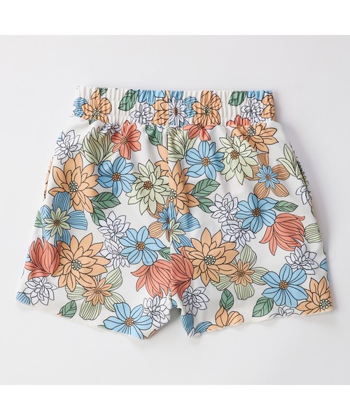 Ocean Pacific（オーシャンパシフィック）の「Ocean Pacific/オーシャンパシフィック 子供用 花柄 ボタニカル 半袖 Tシャツ ラッシュガード タンキニ風 水着 3点セット セットアイテム（水着・キッズ・ホワイト/ミント・140cm/150cm/160cm/130cm）」の6枚目の写真