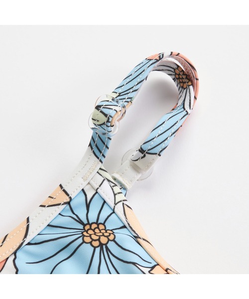 Ocean Pacific（オーシャンパシフィック）の「Ocean Pacific/オーシャンパシフィック 子供用 花柄 ボタニカル 半袖 Tシャツ ラッシュガード タンキニ風 水着 3点セット セットアイテム（水着・キッズ・ホワイト/ミント・140cm/150cm/160cm/130cm）」の11枚目の写真