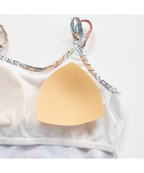 Ocean Pacific（オーシャンパシフィック）の「Ocean Pacific/オーシャンパシフィック 子供用 花柄 ボタニカル 半袖 Tシャツ ラッシュガード タンキニ風 水着 3点セット セットアイテム（水着・キッズ・ホワイト/ミント・140cm/150cm/160cm/130cm）」の12枚目の写真