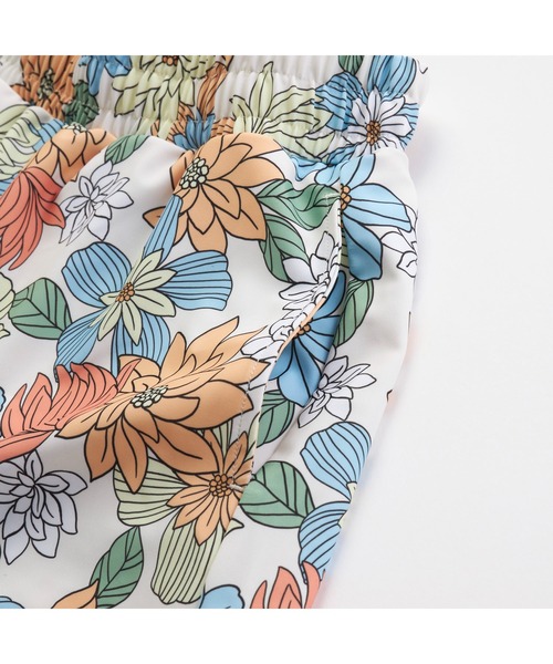 Ocean Pacific（オーシャンパシフィック）の「Ocean Pacific/オーシャンパシフィック 子供用 花柄 ボタニカル 半袖 Tシャツ ラッシュガード タンキニ風 水着 3点セット セットアイテム（水着・キッズ・ホワイト/ミント・140cm/150cm/160cm/130cm）」の13枚目の写真